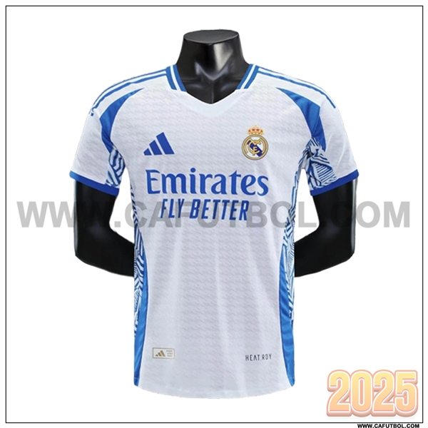 Camiseta Futbol Real Madrid Azul/Blanco Edicion Especial 2025 2026