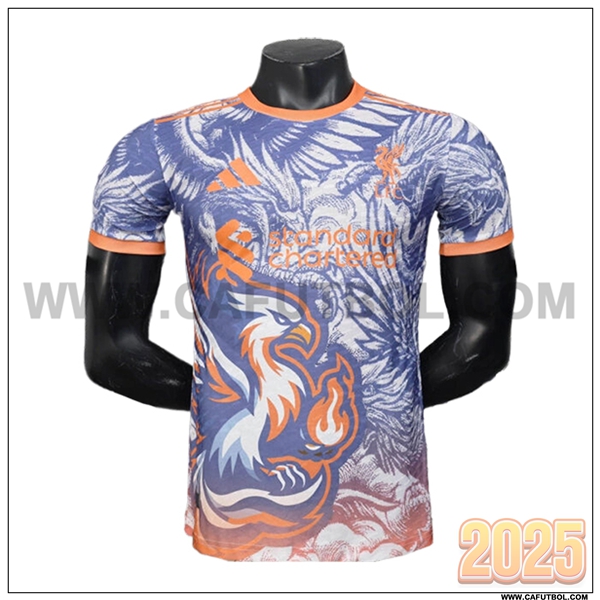Camiseta Futbol FC Liverpool Naranja/Azul Edicion Especial 2025 2026