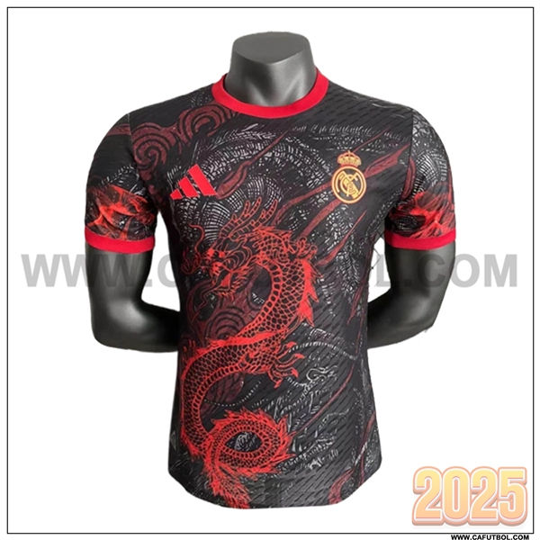 Camiseta Futbol Real Madrid Rojo/Negro Edicion Especial 2025 2026