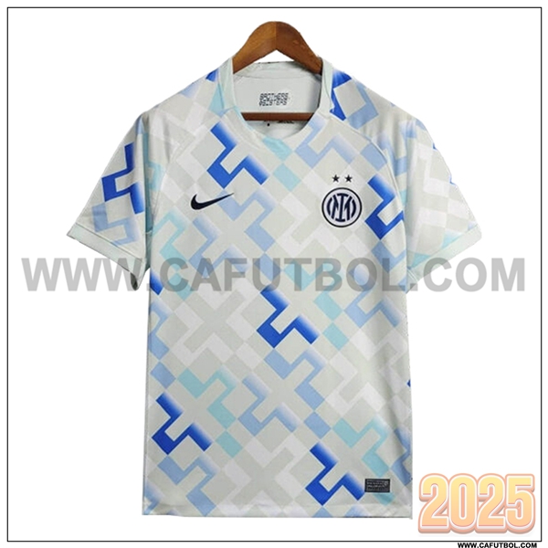 Segunda Camiseta Futbol Inter Milan Blanco/Negro Version Filtrada 2025 2026