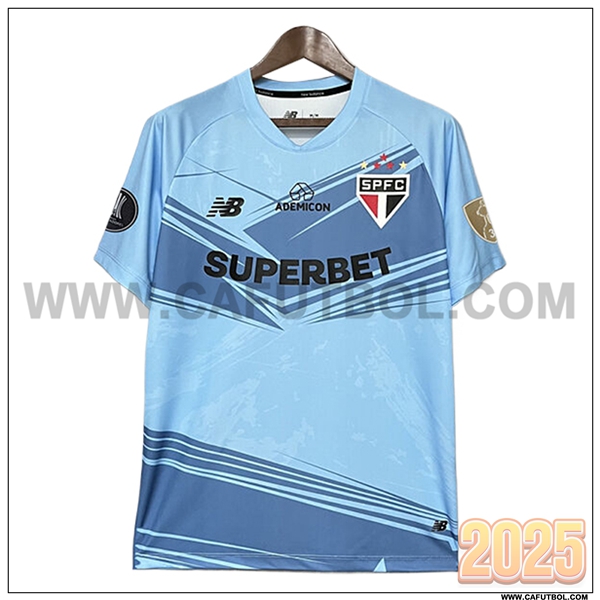 Nuevo Camiseta de Portero Sao Paulo Azul 2025 2026
