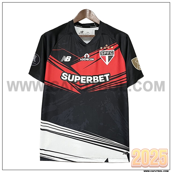Nuevo Camiseta de Portero Sao Paulo Rojo/Negro 2025 2026