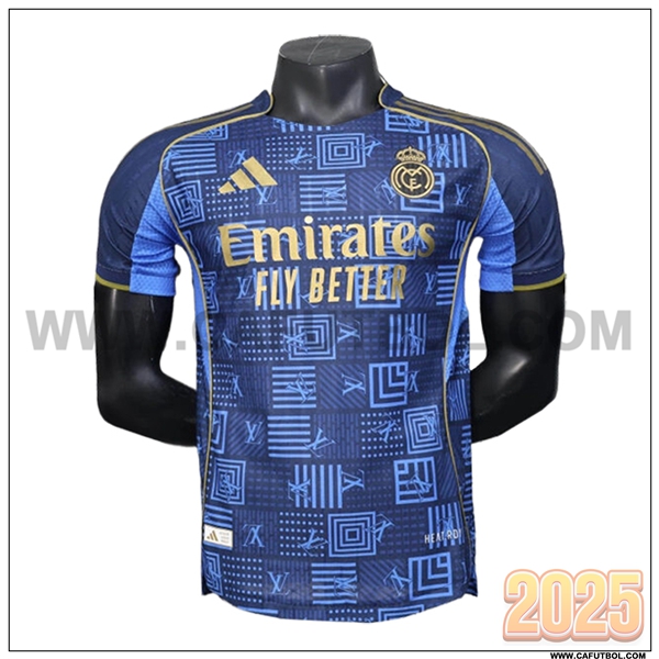 Camiseta Futbol Real Madrid Azul Marino Edicion Especial 2025 2026