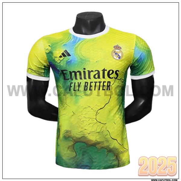 Camiseta Futbol Real Madrid Verde/AMARILLO Edicion Especial 2025 2026