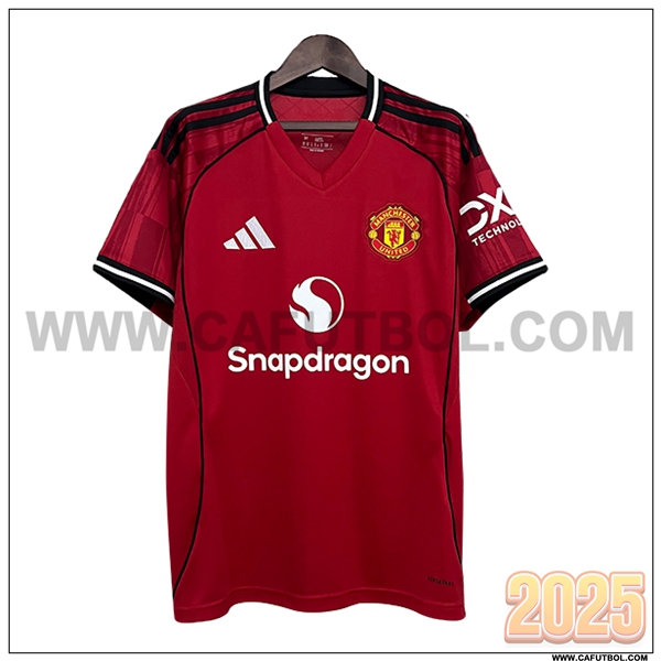 Primera Camiseta Futbol Manchester United Rojo Version Filtrada 2025 2026