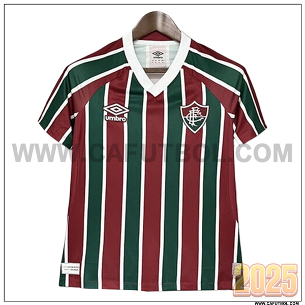Nuevo Camiseta de Fluminense Primera Mujer Rojo/Verde/Blanco 2025 2026