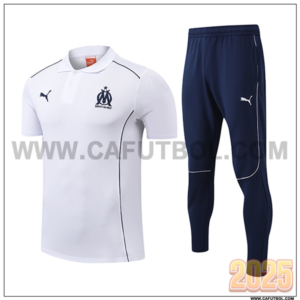 Camiseta Polo AC Milan Blanco/Azul 2025 2026