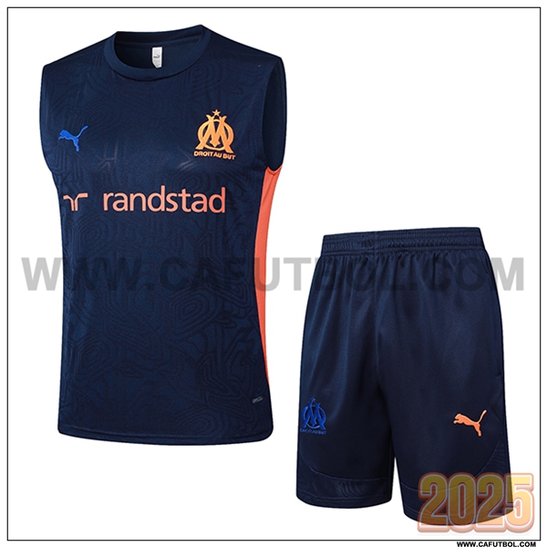Camiseta Entrenamiento sin mangas Marsella azul real 2025 2026
