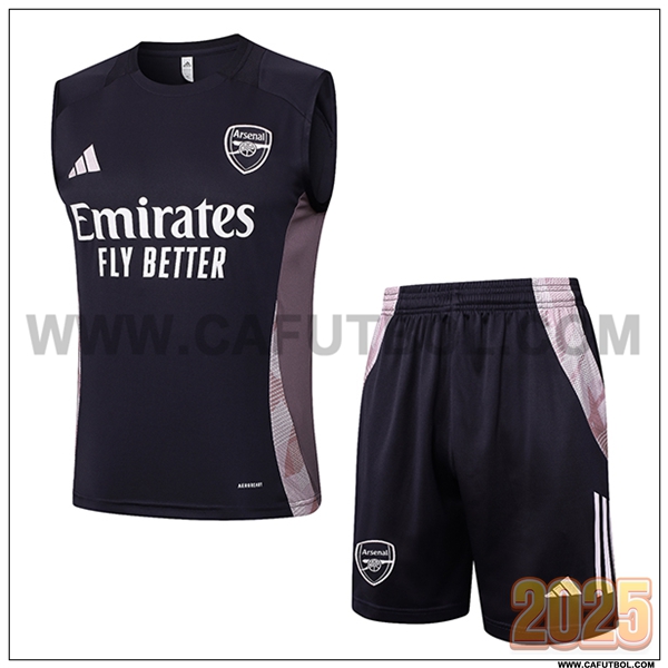 Camiseta Entrenamiento sin mangas Arsenal Gris Oscuro 2025 2026
