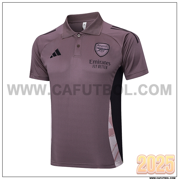 Camiseta Polo Arsenal Violeta/Negro 2025 2026