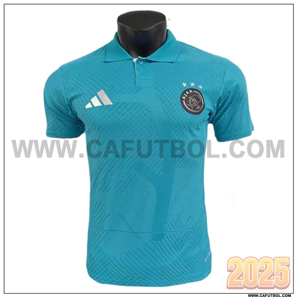 Camiseta Polo Ajax Azul 2025 2026