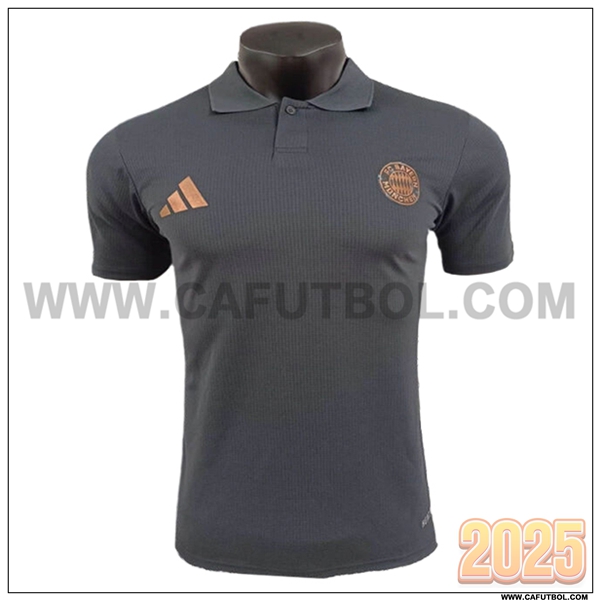 Camiseta Polo Bayern Munich Gris 2025 2026
