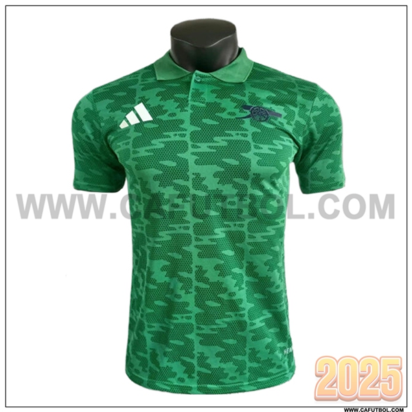 Camiseta Polo Arsenal Verde 2025 2026