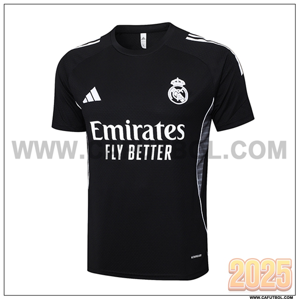 Camiseta Entrenamiento Real Madrid Negro/Gris 2025 2026