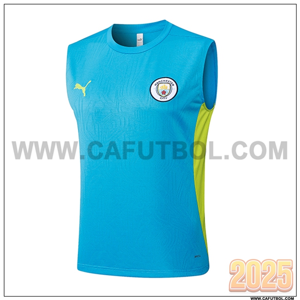 Chalecos De Futbol Manchester City Azul/Verde 2025 2026