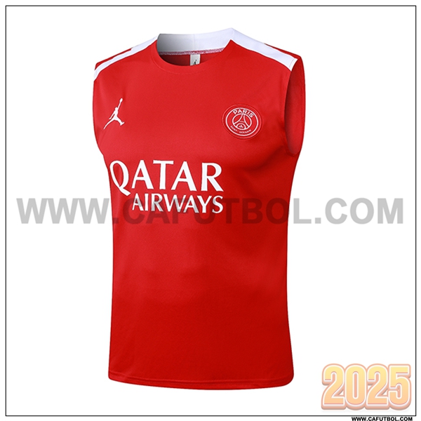 Chalecos De Futbol PSG Rojo 2025 2026