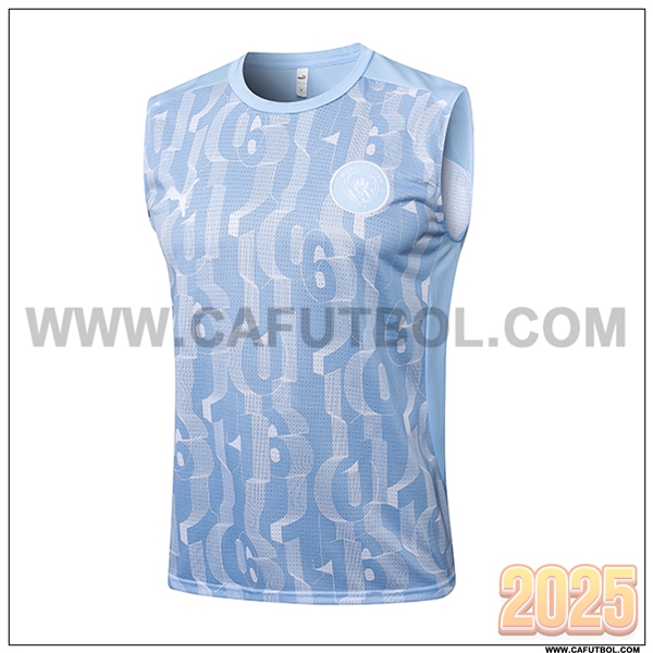 Chalecos De Futbol Manchester City Azul/Blanco 2025 2026