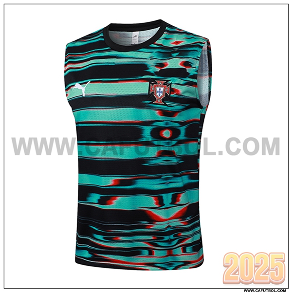 Chalecos De Futbol Portugal Negro/Verde 2025 2026