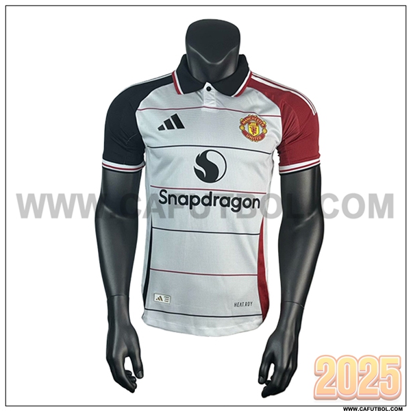Camiseta Entrenamiento Manchester United Blanco/Negro/Rojo 2025 2026