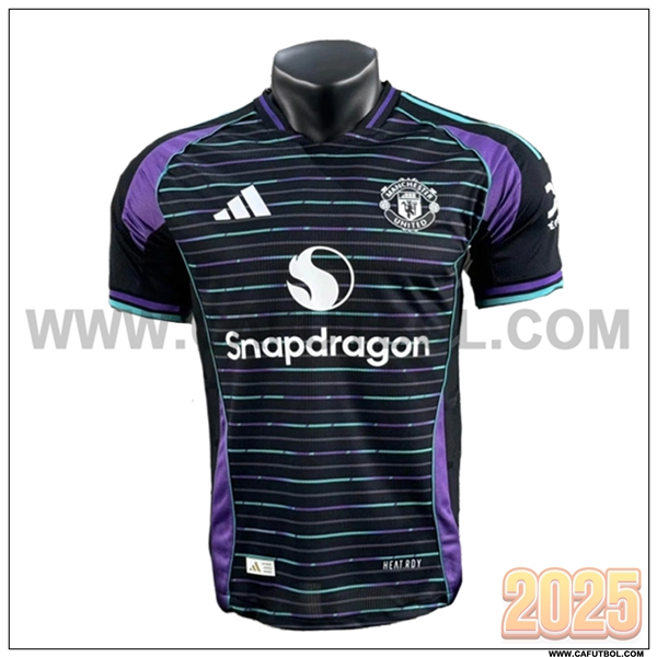 Camiseta Entrenamiento Manchester United Negro/Violeta/Verde 2025 2026
