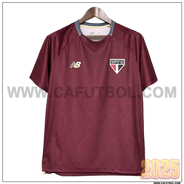 Camiseta Entrenamiento Sao Paulo FC Rojo 2025 2026