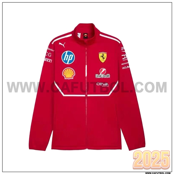 Chaquetas Scuderia Ferrari F1 Team Rojo 2025