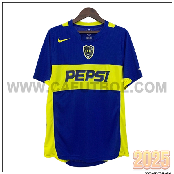 Primera Camiseta de Boca Juniors Retro Azul/Verde 2004/2005