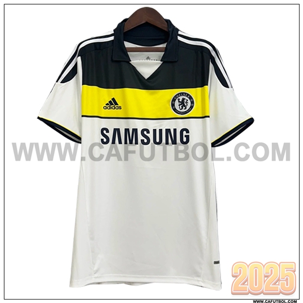 Segunda Camiseta de FC Chelsea Retro Blanco/Negro/AMARILLO 2011/2012