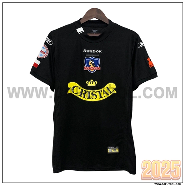 Segunda Camiseta de Colo-Colo Retro Negro/AMARILLO 2004