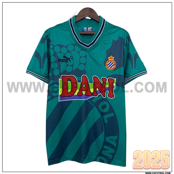 Tercero Camiseta de RCD Espanyol Retro Verde 1996/1997