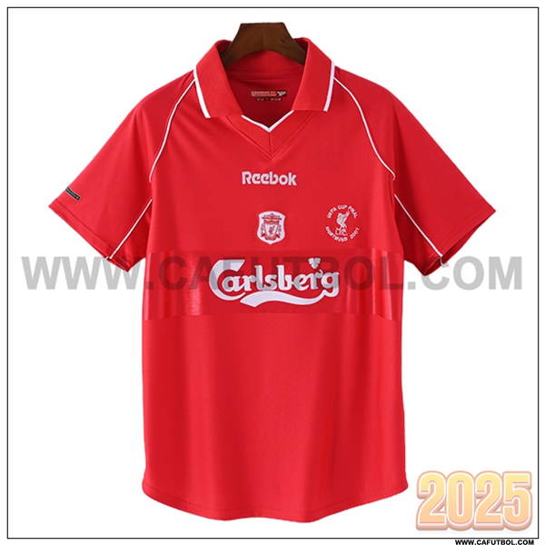 Primera Camiseta de FC Liverpool Retro Rojo 2000/2001