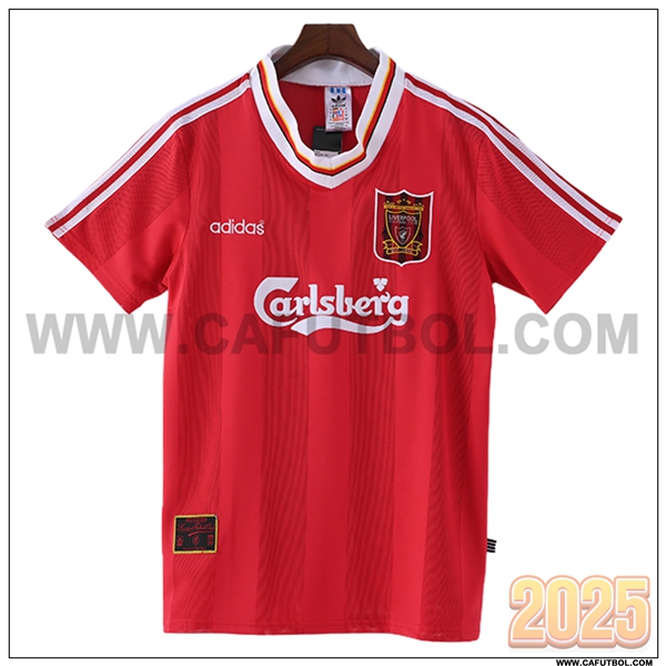 Primera Camiseta de FC Liverpool Retro Rojo 1995/1996