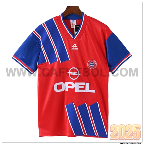 Primera Camiseta de Bayern Munich Retro Rojo/Azul 1993/1995