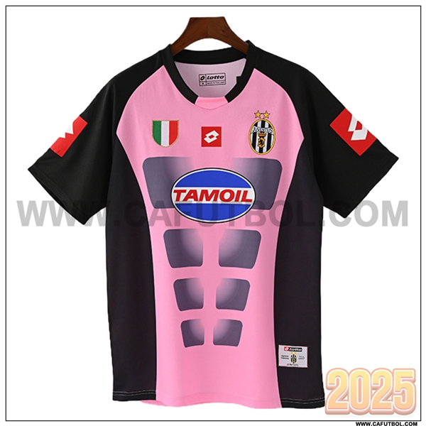 Camiseta de Portero Juventus Retro Rosa/Negro 2002/2003