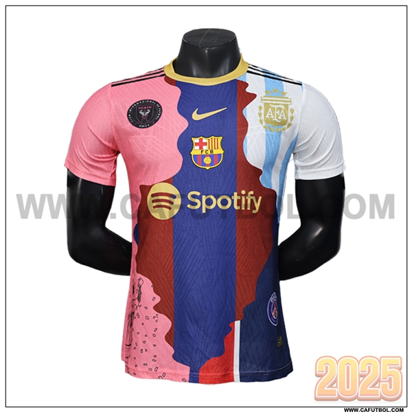 Nuevo Camiseta Equipo de Argentina 10 MESSI Rojo/Azul Edicion Conmemorativa 2025 2026