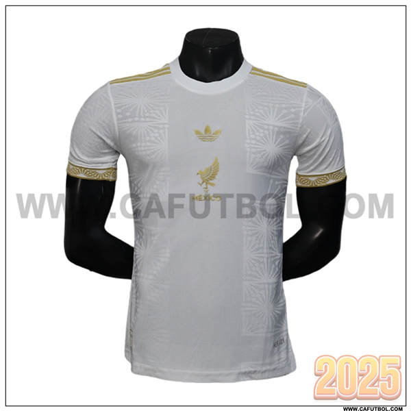 Camiseta Equipo de Mexico Blanco Edicion Copa de Oro 2025 2026