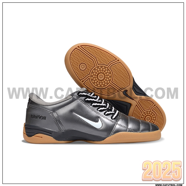 Nike Botas De Fútbol T90 IC Gris/Blanco