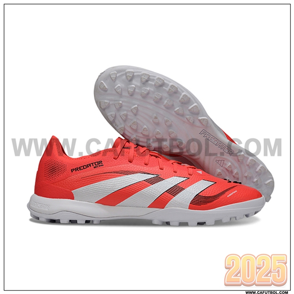 Adidas Botas De Fútbol PREDATOR 25 ELITE TF BOOTS Naranja/Blanco