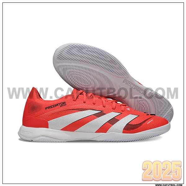 Adidas Botas De Fútbol PREDATOR 25 ELITE IC BOOTS Naranja/Blanco