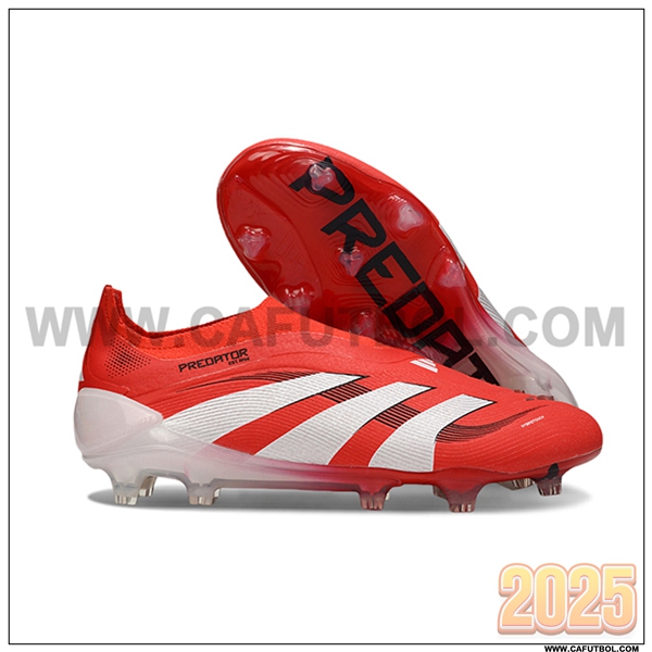 Adidas Botas De Fútbol 25 Predator Elite LL FG Naranja/Blanco