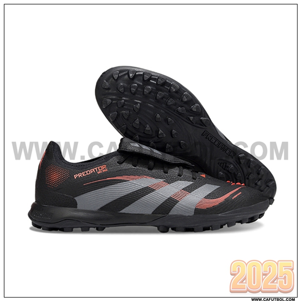 Adidas Botas De Fútbol PREDATOR LEAGUE FT TURF Negro/Gris/Rojo