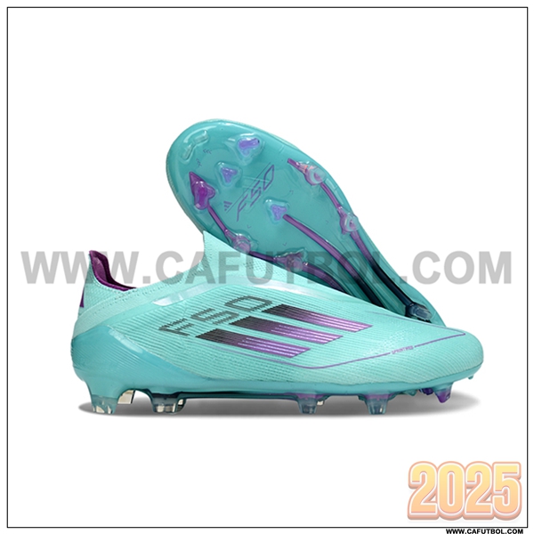 Adidas Botas De Fútbol F50 Elite Laceless FG Azul/Violeta