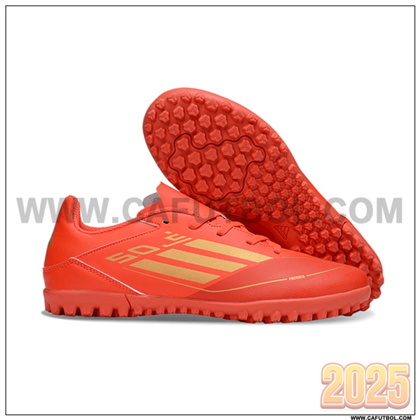 Adidas Botas De Fútbol F50 CLUB TF Naranja/Amarillo