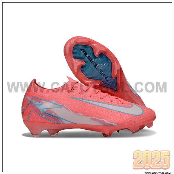 Nike Botas De Fútbol AIR Zoom Mercurial Vapor 16 Elite XXV FG Rosa/Beige/Azul