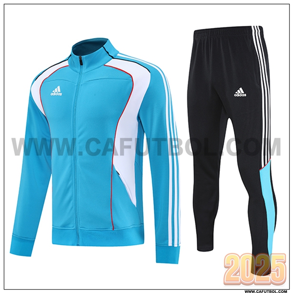 Chandal Chaquetas Futbol Adidas Azul Claro 2025 2026