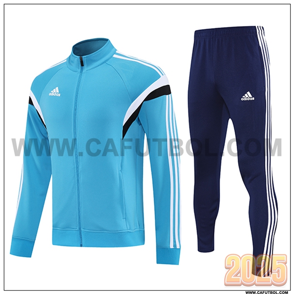 Chandal Chaquetas Futbol Adidas Azul 2025 2026 -02