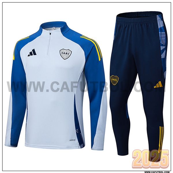 Chandal de Futbol Boca Juniors Gris/Azul/Amarillo 2025 2026 -02