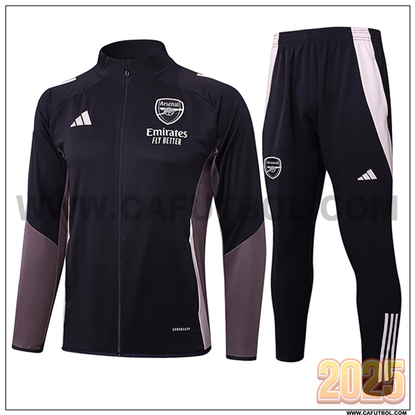 Chandal Chaquetas Futbol Arsenal Gris Oscuro 2025 2026