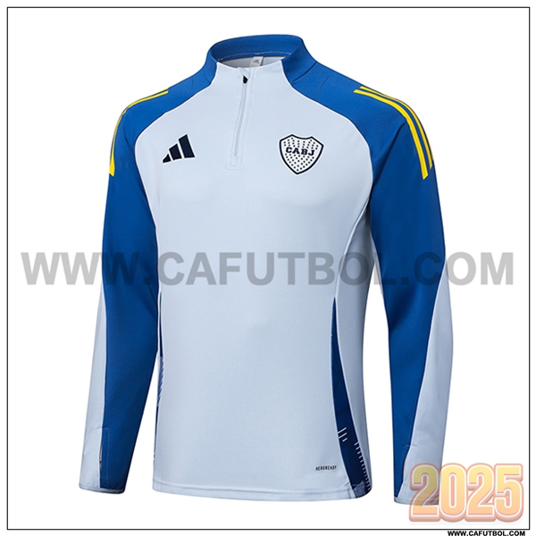 Sudadera De Entrenamiento Boca Juniors Gris/Azul/Amarillo 2025 2026