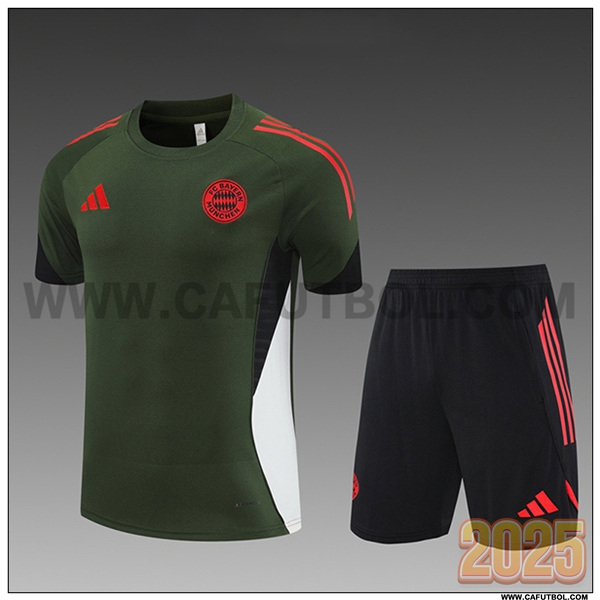 Camiseta Entrenamiento Bayern Munich Ninos Verde 2025 2026